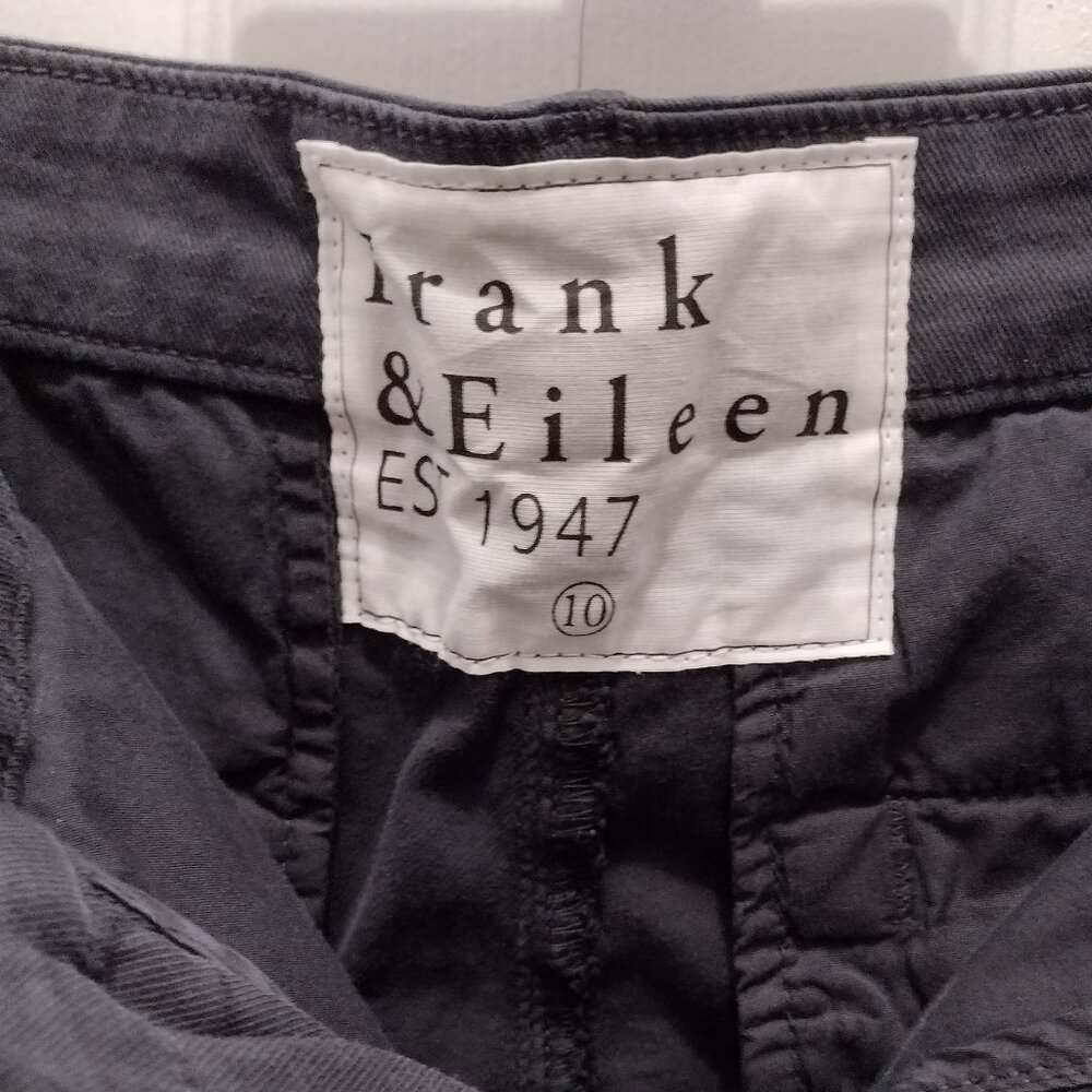 Frank & Eileen Women’s Cropped Pants – Size 10 – Dark Gray/Black Raw Hem Modern - Picture 6 of 11
